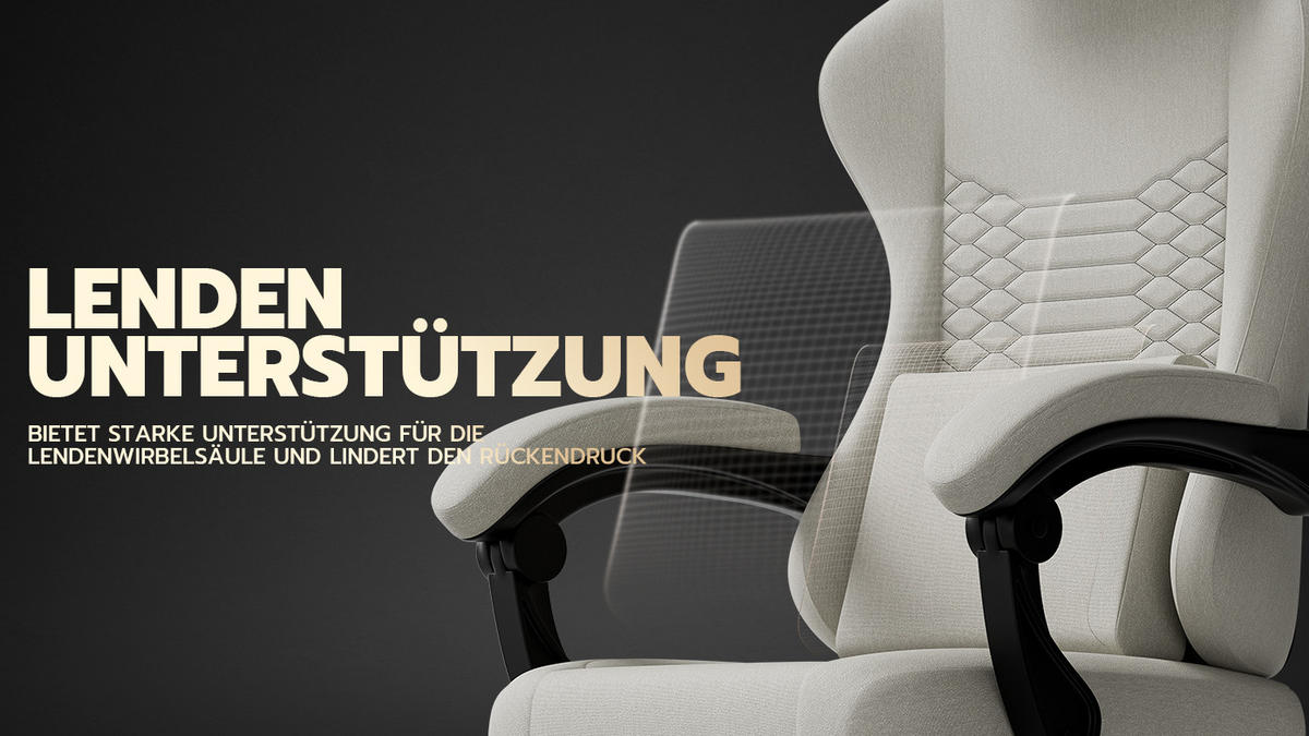 GAMINGSTUHL Weiß 58,5/63/120,5 cm - Weiß, Metall (58.5/120.5/63cm) - PANGIVO