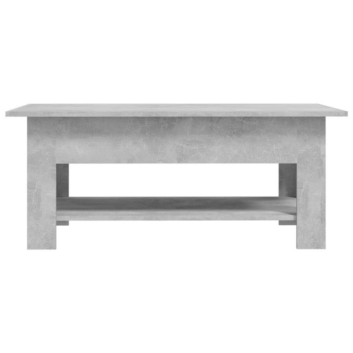 COUCHTISCH Betongrau 102x55x42 cm Holzwerkstoff - Grau, Holzwerkstoff (102/55/42cm) - furnicato