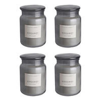 DUFTKERZE (4er Set) Scented Candle Xl - Grau, Paraffin (14cm) - BUTLERS