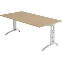 SCHREIBTISCH Serie-F 100/200/74 cm in Eichefarben - Eichefarben, Holzwerkstoff (100/200/74cm) - bümö