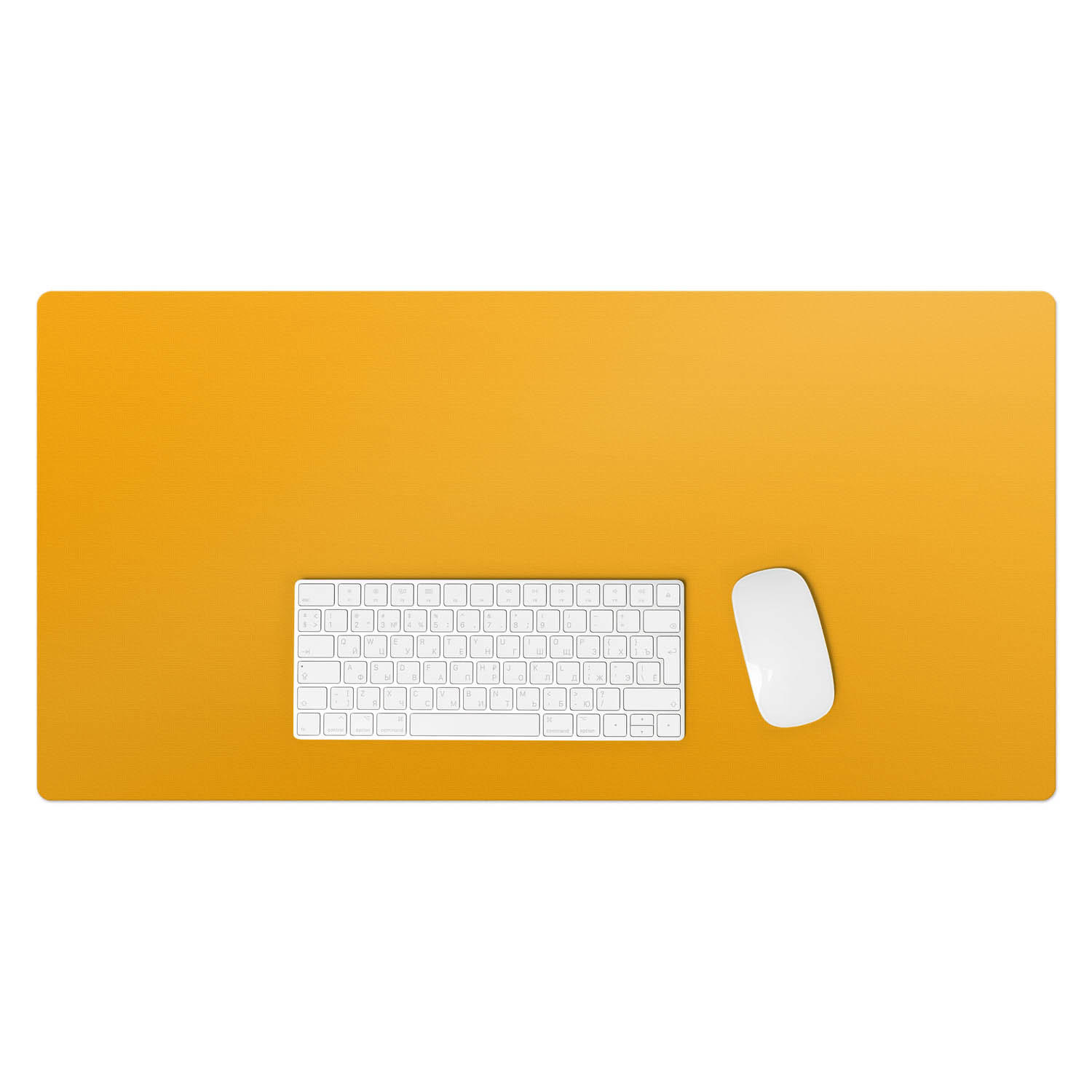 Wallfluent Schreibtischunterlage Orange 45x1.6x90 cm