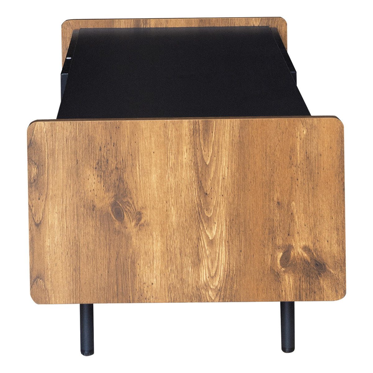 COUCHTISCH Schwarz 90/55/45,5 cm - Schwarz, Holzwerkstoff (55/90/45.5cm) - Urban Meuble