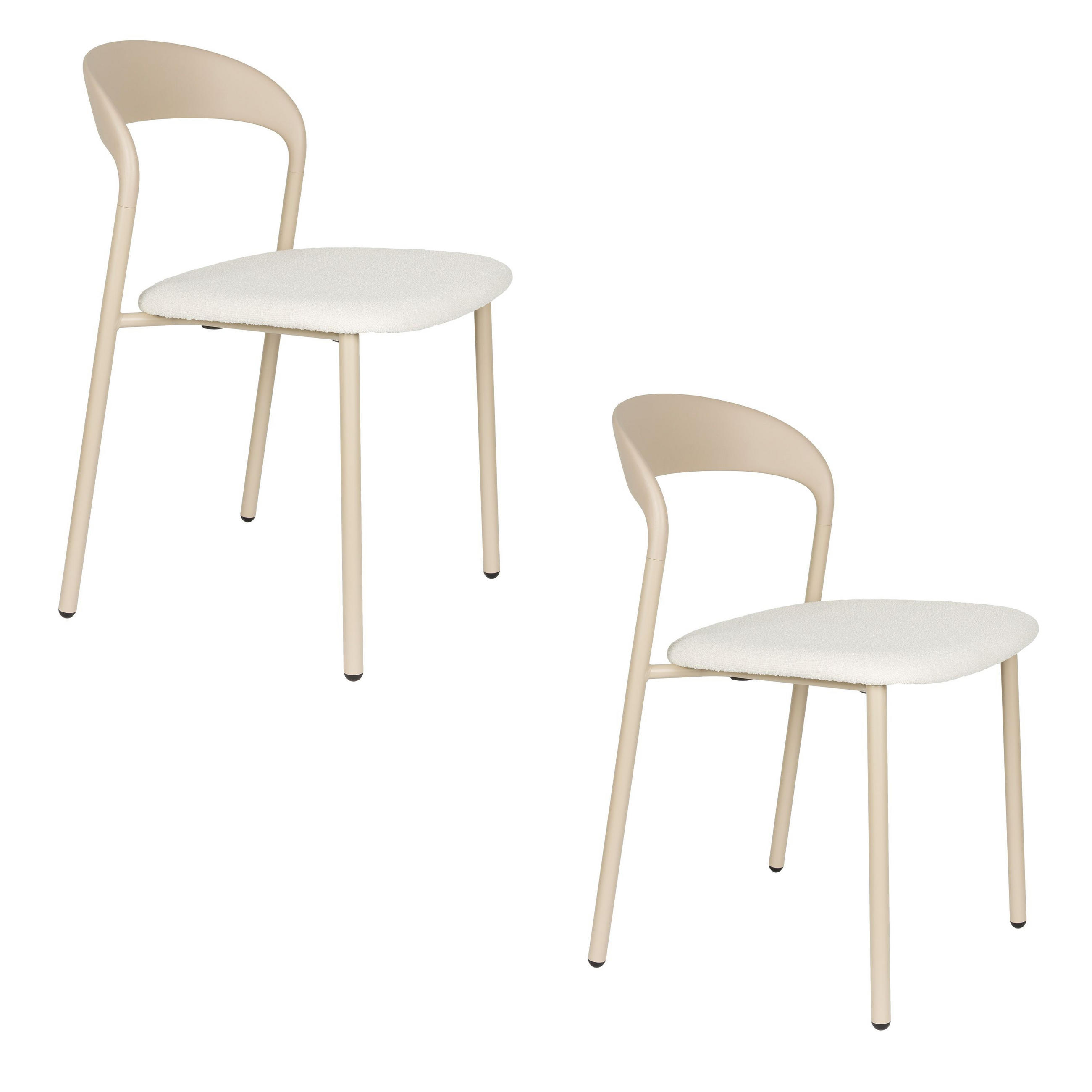 ESSZIMMERSTUHL Adelina Beige - 2 er Set - Beige, Kunststoff (49.7/78/52cm) - Housecraft Living