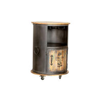 WEINBAR Magne Mangoholz Braun 85x60x60cm - Braun, Holz (60/85/60cm) - DELUKE