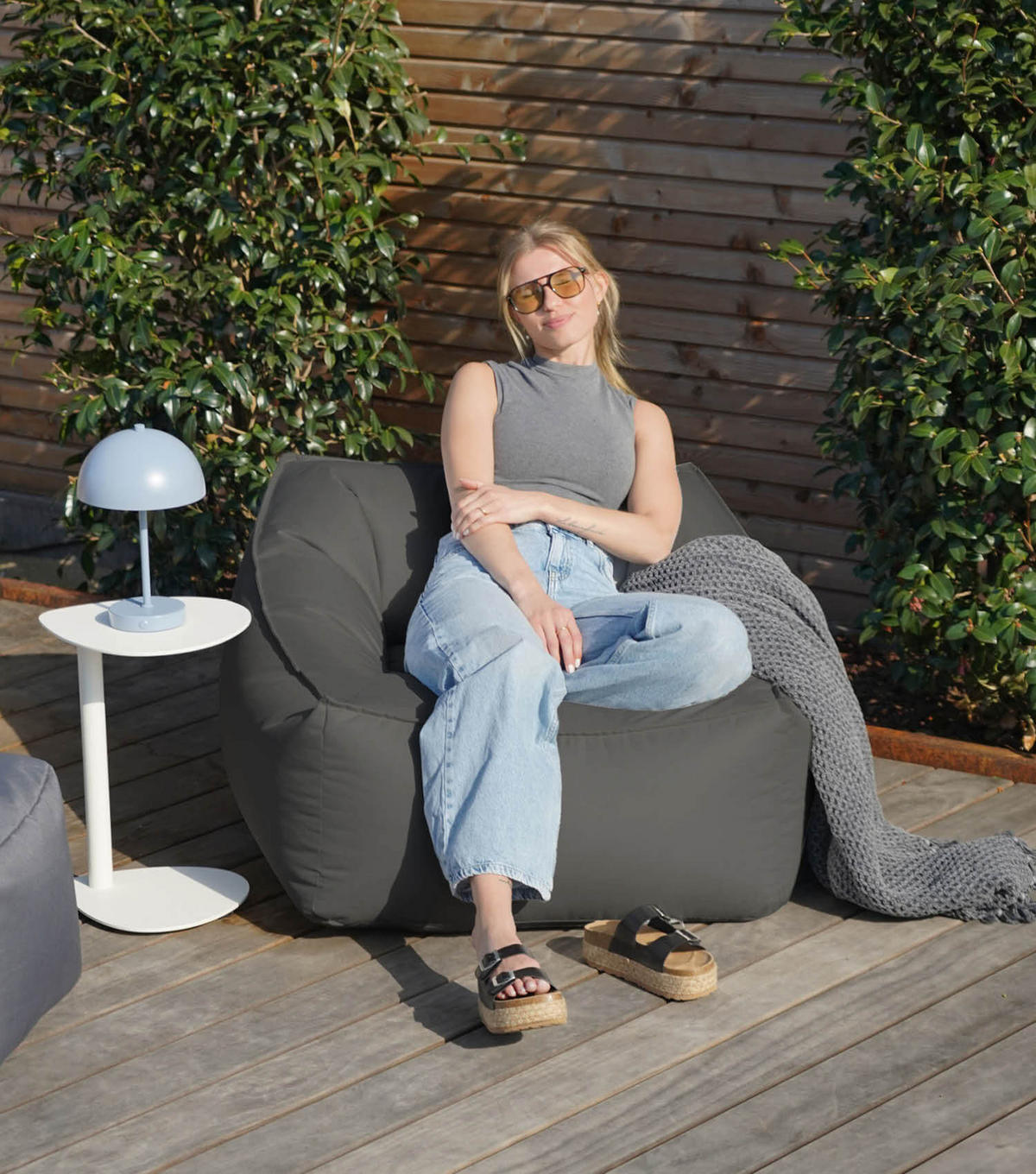 SITZSACK Der Sunnyboy - Schwarz, Textil (75/60/95cm) - Mokebo