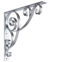 WINKELKONSOLE 50x50 cm Metall Feuerverzinkt - Grau, Metall (50/50/5cm) - DanDiBo