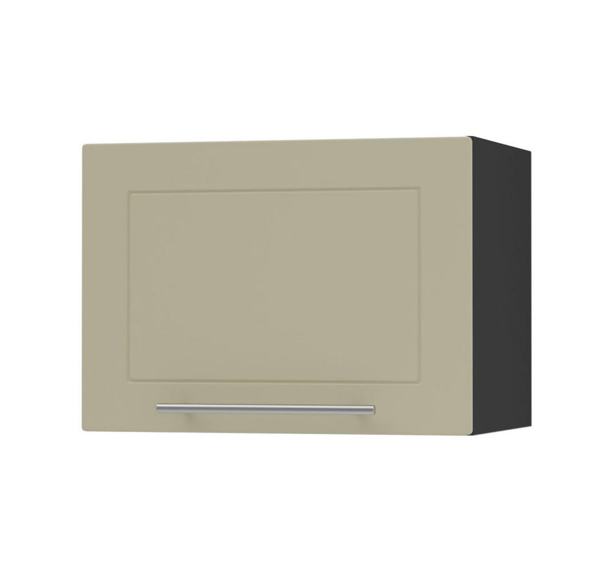 KÜCHENHÄNGESCHRANK Kvantum W4B/50 Vanille Matt / Schwarz Matt 50 / 32,5 / 36cm - Creme/Schwarz, Holz/Holzwerkstoff (50/36/32.5cm) - Feldmann-Wohnen
