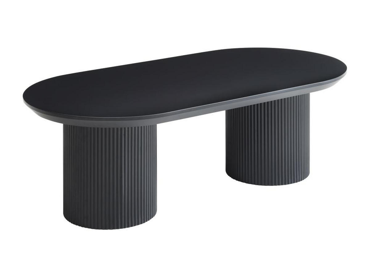COUCHTISCH - MDF - Schwarz - LORIMILA - Schwarz, Holz (120/60/40cm) - Vente-Unique