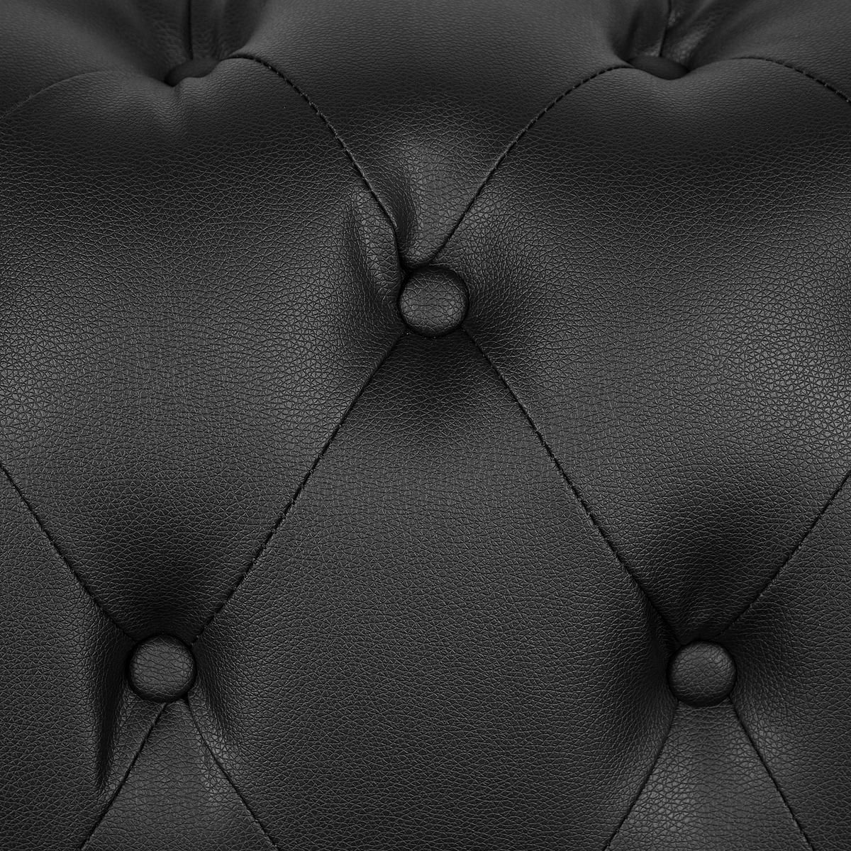 2-SITZER-SOFA Kunstleder Schwarz Vissland - Schwarz, Kunststoff/Textil (172/71/87cm) - Beliani