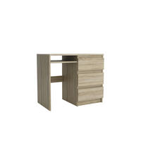 SCHREIBTISCH VALERIO 90x50x76 cm Bürotisch Computertisch, Sonoma Eiche - Sonoma Eiche, Holzwerkstoff (50/90/76cm) - MASSENO