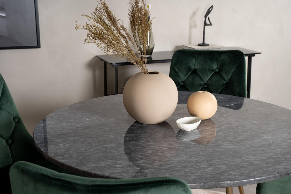 TISCHGRUPPE Grün - Grau, Holzwerkstoff (106/75/106cm) - ebuy24