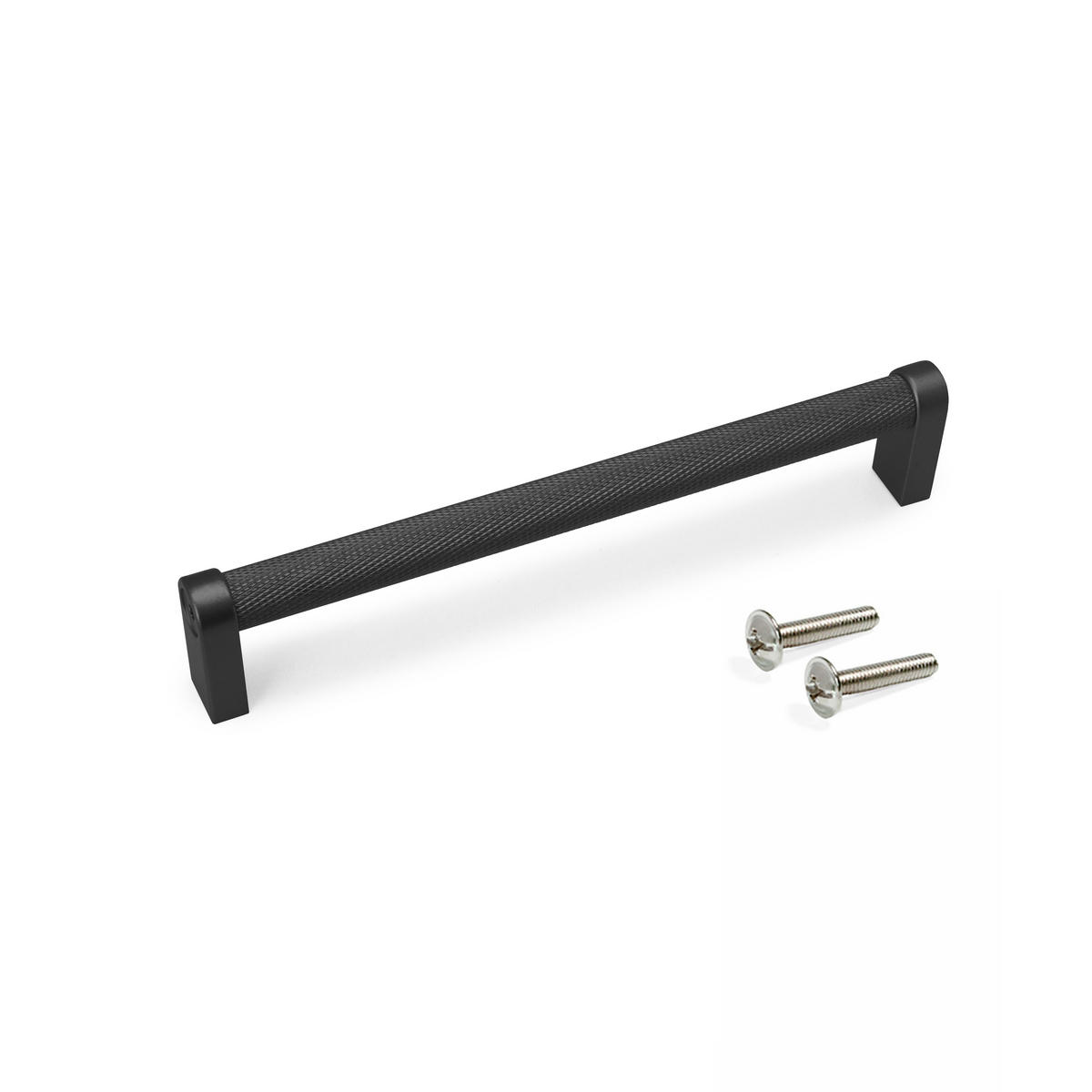 MÖBELGRIFFE Bergen, L173mm, 160mm Achsenabstand, Aluminium, Schwarz lackiert 5er-set - Schwarz, Metall (12/3/20cm) - EMUCA