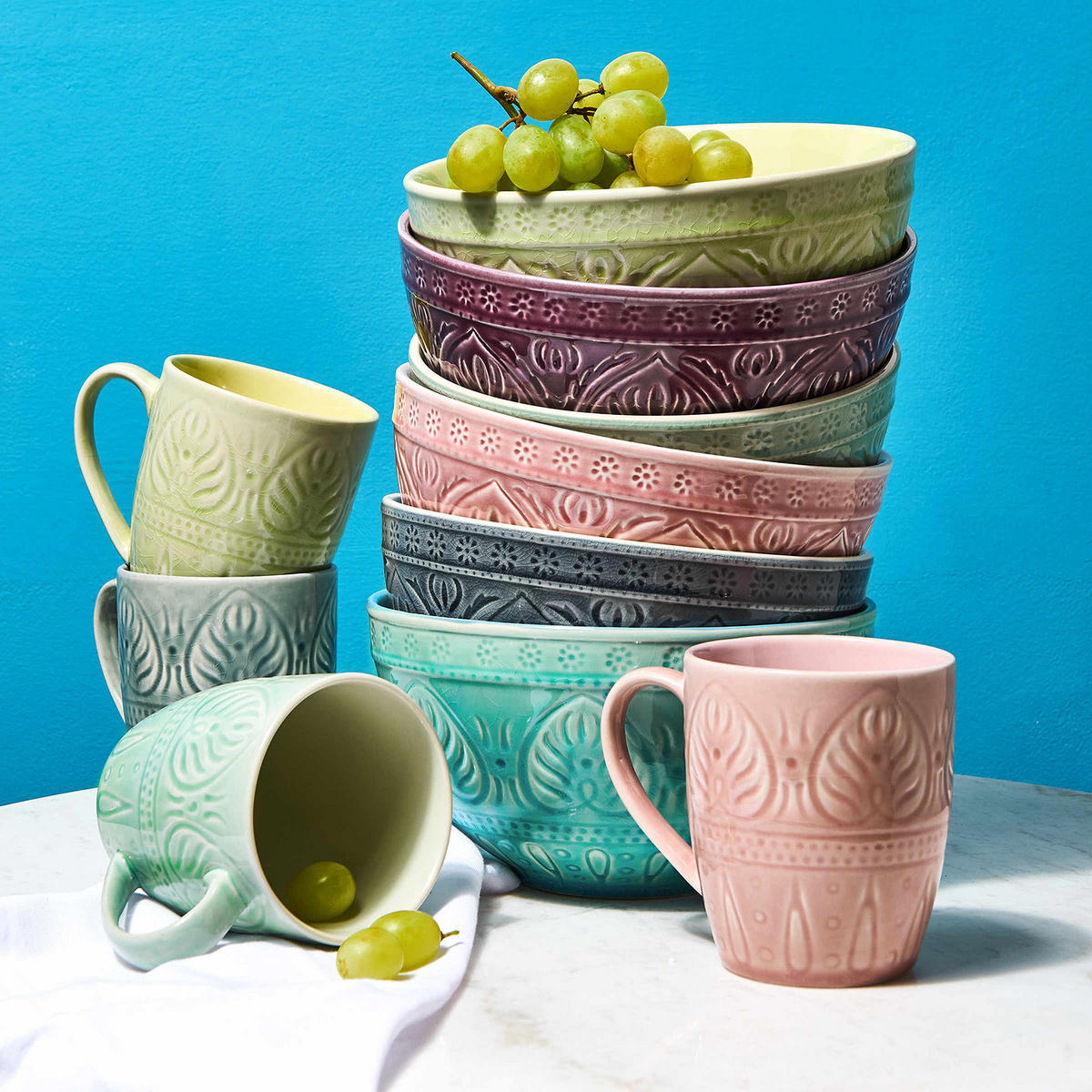 SUPPENSCHALE (4er Set) Sumatra - Rosa, Keramik (18/18/10cm) - Butlers