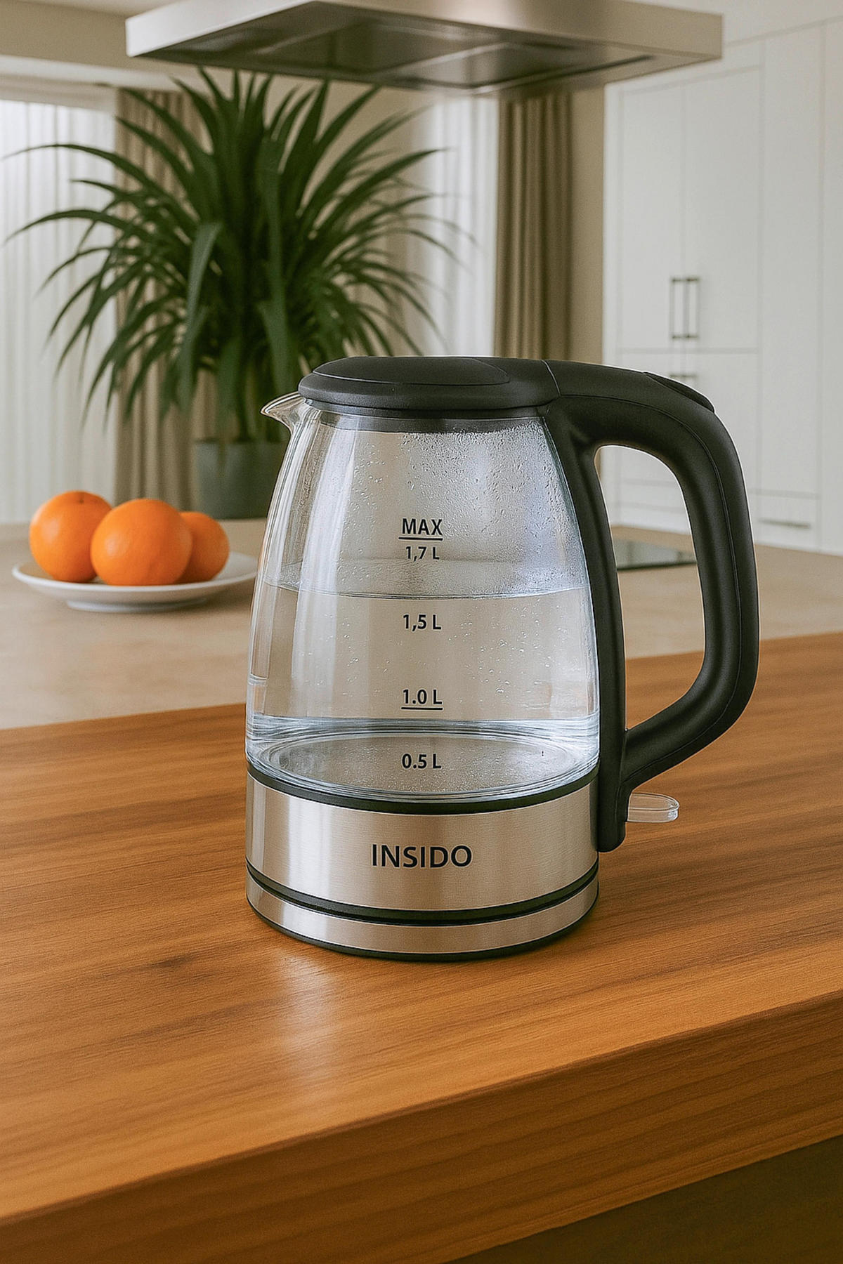 WASSERKOCHER Carolin in Schwarz ca. 1,7 l - Schwarz, Kunststoff (15/24/21.5cm)