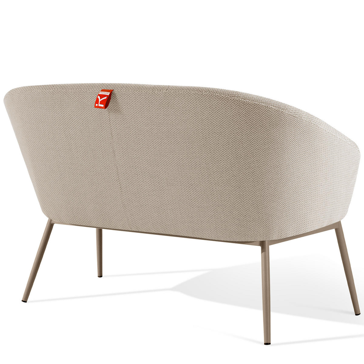 GARTENMÖBELSET SOLIS Gartenlounge-Set, weiß/beige - Weiß, Textil/Metall - KONSIMO®