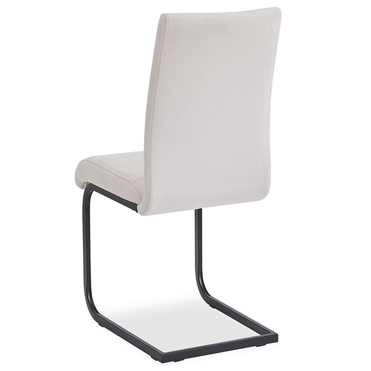 ESSZIMMERSTUHL LETICIA 4ER-SET - Schwarz, Textil/Metall (42/96/57cm) - IDIMEX