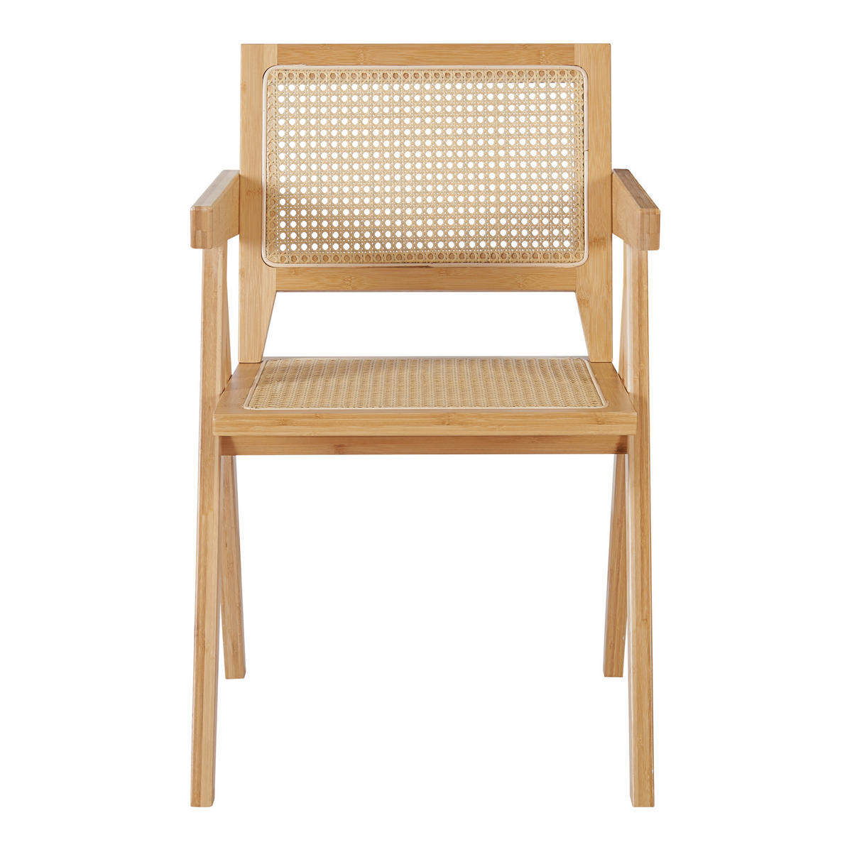BAMBUS ESSZIMMERSTUHL Asikkala - Naturfarben, Naturmaterialien/Bambusholz (50/79/50cm) - [en.casa]