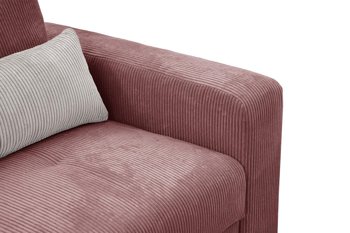 SOFA OLI 3-Sitzer, altrosa - Altrosa, Holz/Textil (208/91/108cm) - Courtois Laville