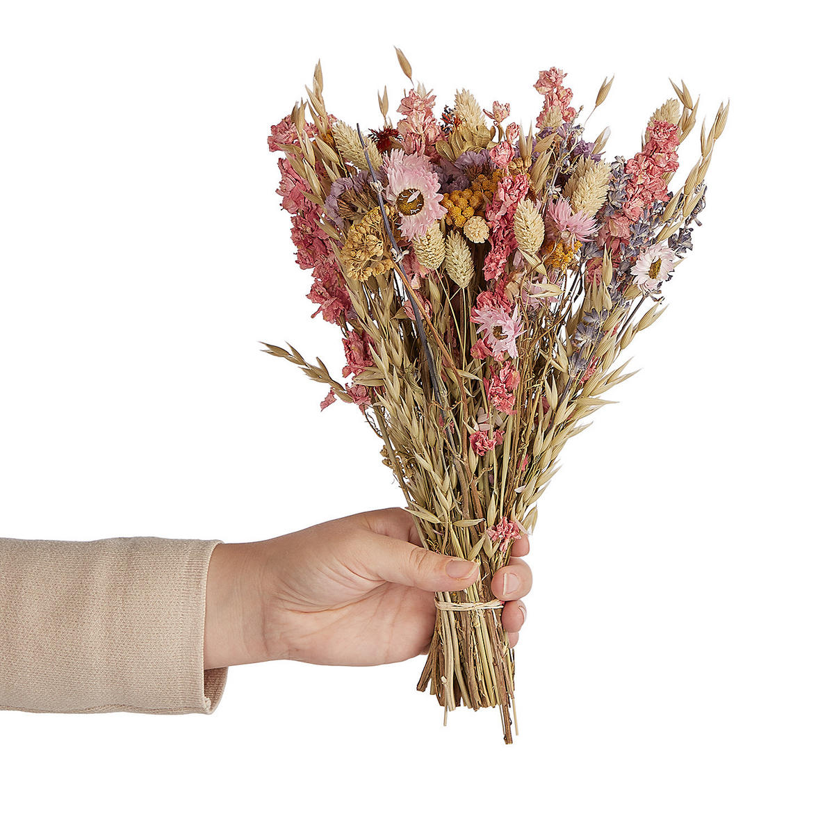 TROCKENBLUMENSTRAUSS Flower Market - Multicolor, Naturmaterialien (28cm) - Butlers