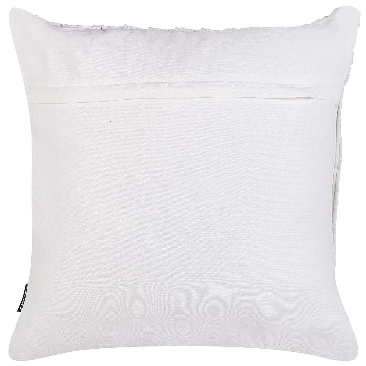 DEKOKISSEN 2er-Set Weiß 45/45 cm Bamian - Weiß, Textil (45/45cm) - Beliani