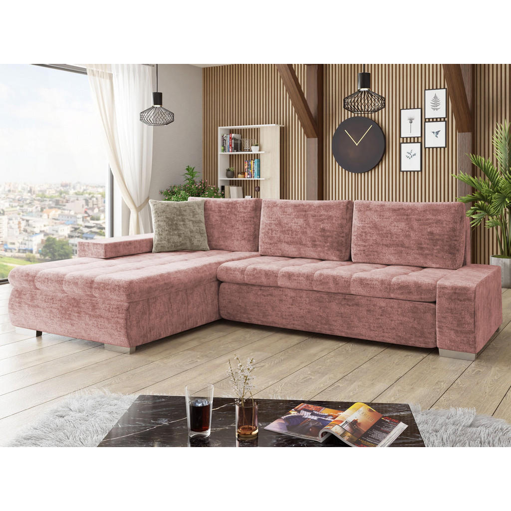 Thumbnail - Mirjan24 Ecksofa, Rosa, Textil, 5-Sitzer, L-Form,Rechteckig, 302x213 cm, Wohnzimmer, Sofas & Couches, Wohnlandschaften, ...