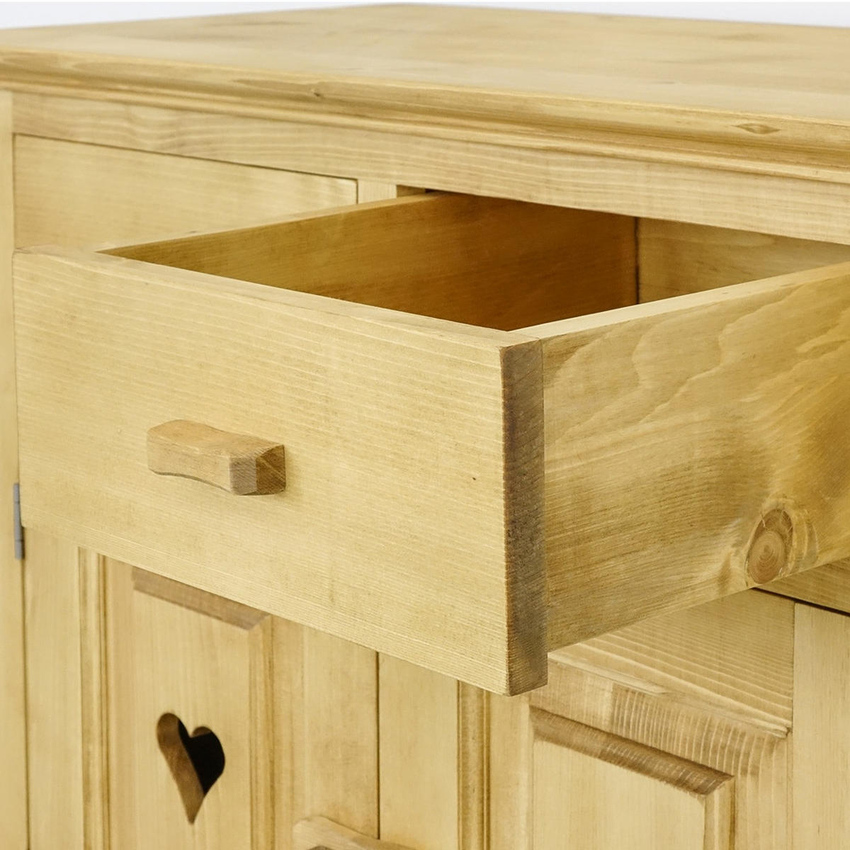 KOMMODE aus Massivholz MEXICANA - Honig, Holz (90/85/46cm) - Seart