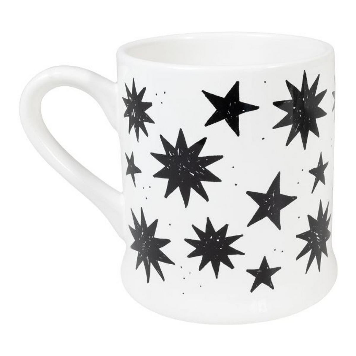BECHER Sterne in Schwarz - 500 ml - Schwarz, Keramik (0.5L) - Blond Amsterdam