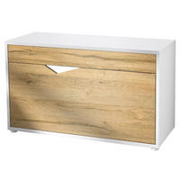 SCHUHSCHRANK Kolmio Eiche Natur - Eichefarben, Holzwerkstoff (85/50/33cm) - Vladon