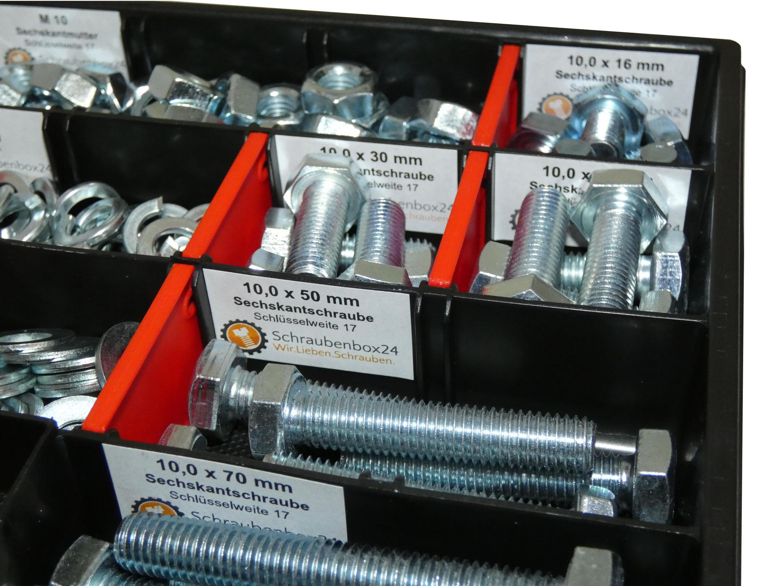 Thumbnail - Schraubenbox24 Schraubenset, Zink, Metall, Sechseckig, 3.5 cm, Freizeit, Heimwerken, Werkzeugzubehör