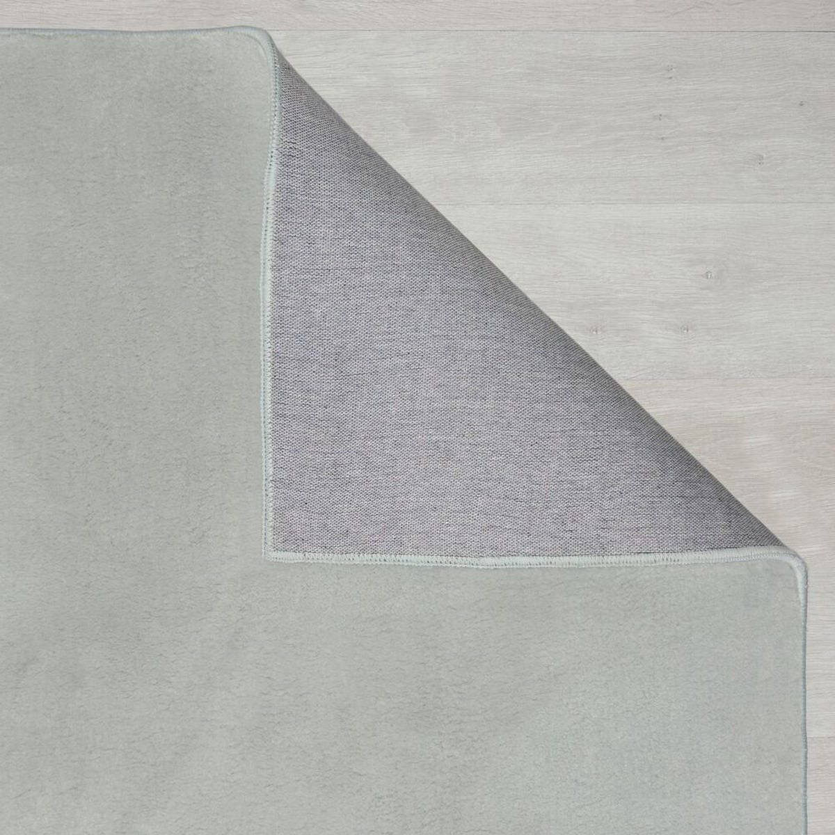 TEPPICH Uni-Design, kurzflor, mit Latexrücken BLITH, Grau 140x200 cm - Grau, Textil (140/200cm) - KADIMA DESIGN
