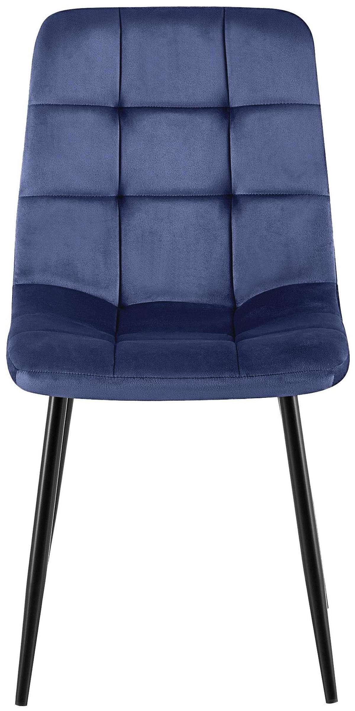 ESSZIMMERSTÜHLE Antibes 4er Set 84x45x55 cm blau - Blau, Textil (45/84/55cm) - furnicato