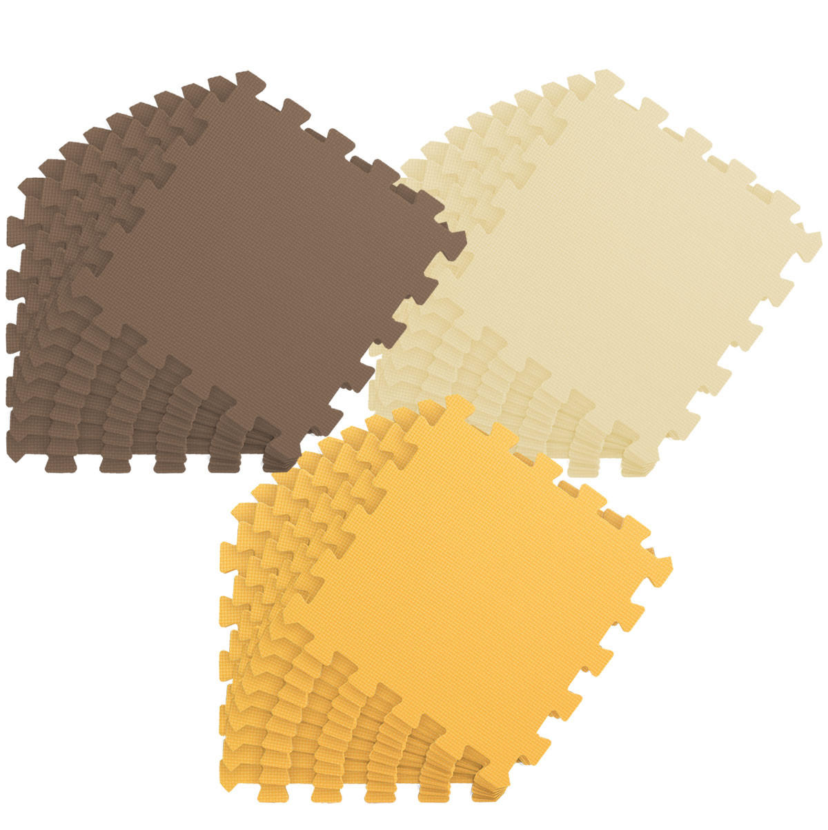 SPIELMATTE ab Null - 270/90 cm Puzzlematte Beige - Multicolor, Kunststoff (30/30cm) - Littletom