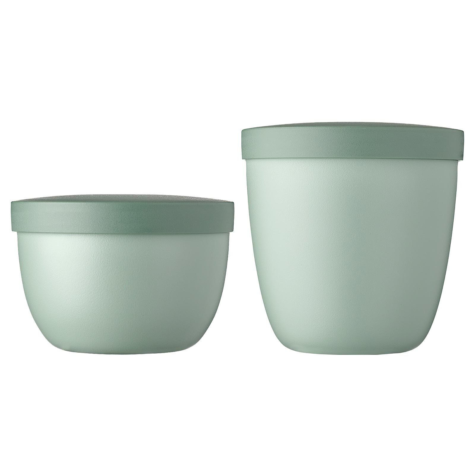 SNACKPOTS Ellipse Nordic Sage 350 & 500 ml 2er Set - Mintgrün, Kunststoff (1/1/1cm) - Mepal