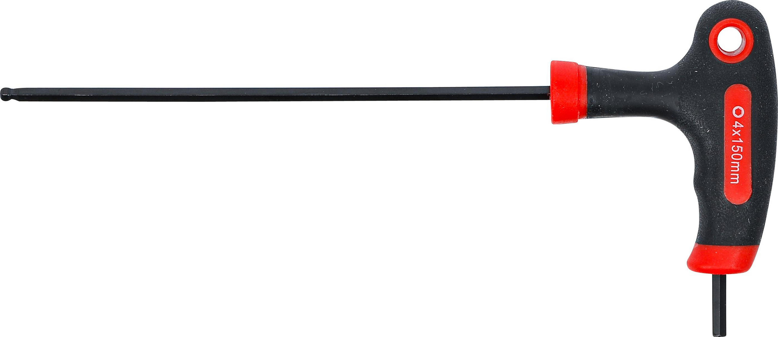 SCHRAUBENDREHER MIT T-GRIFF UND SEITLICHER KLINGE | INNENSECHSKANT / - Multicolor, Kunststoff/Metall (1/1cm) - BGS technic