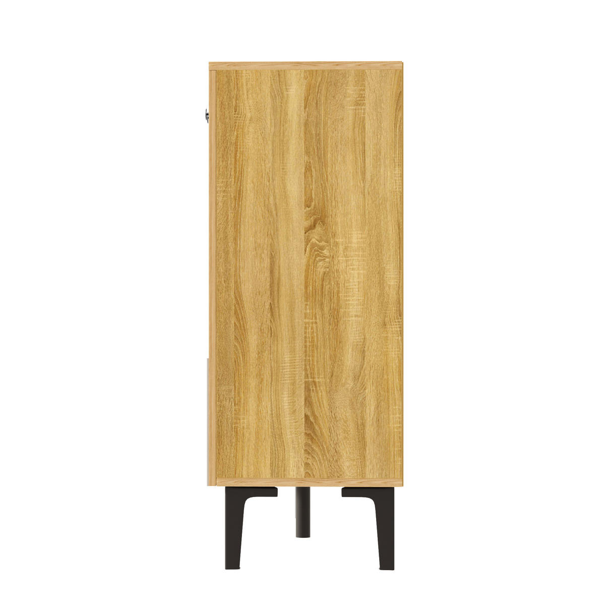 SIDEBOARD 160/36/94 cm mit 4 Türen und 4 Schubladen aus Spanplatte, vielseitiger Stauraum, Holzfarben - Eichefarben, Holzwerkstoff (160/94/36cm) - Redom