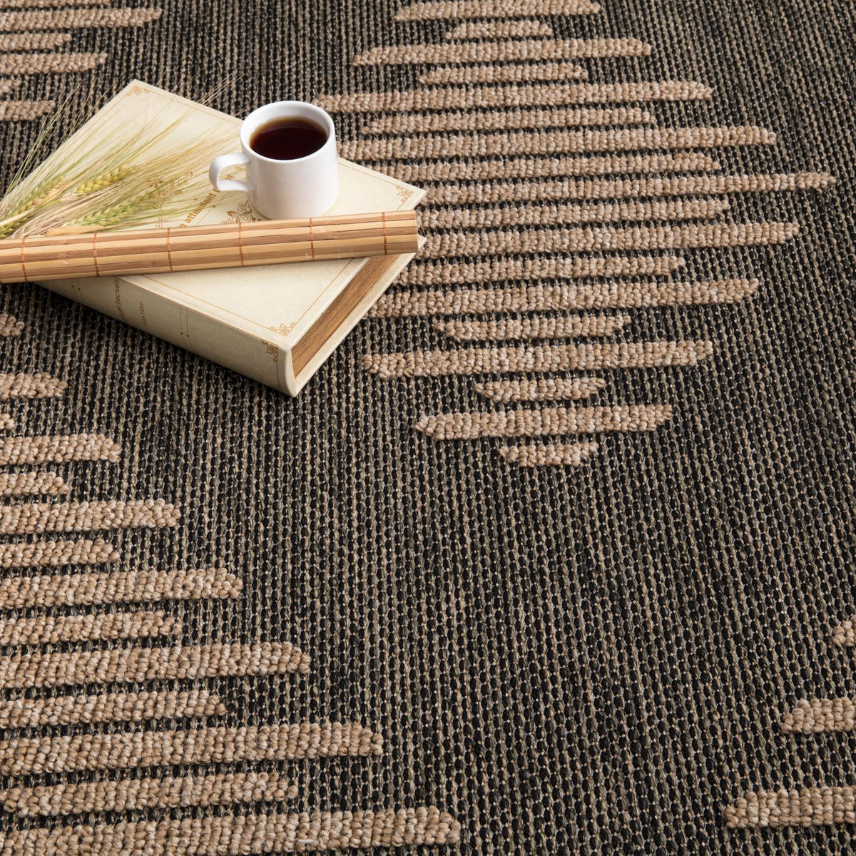OUTDOORTEPPICH Boho Anthrazit 200 x 280 cm - Anthrazit, Kunststoff (200/280cm) - TT Home