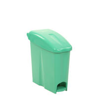 MÜLLEIMER Schmal Mit Deckel 17 Liter Kunststoff Grün - Grün, Kunststoff (44/48.5/23.5cm) - PROREGAL
