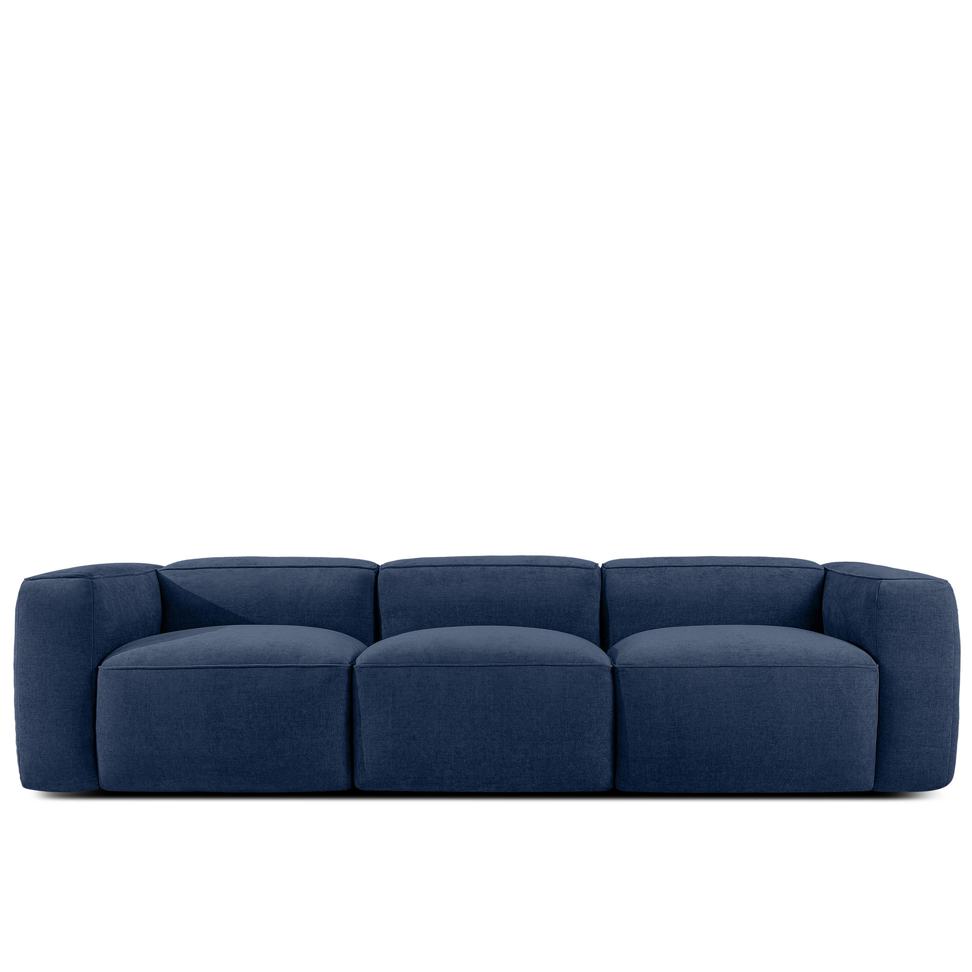 3-SITZER SOFA FUBBO, Dunkelblau - Dunkelblau, Holz/Holzwerkstoff (290/73/96cm) - KONSIMO®