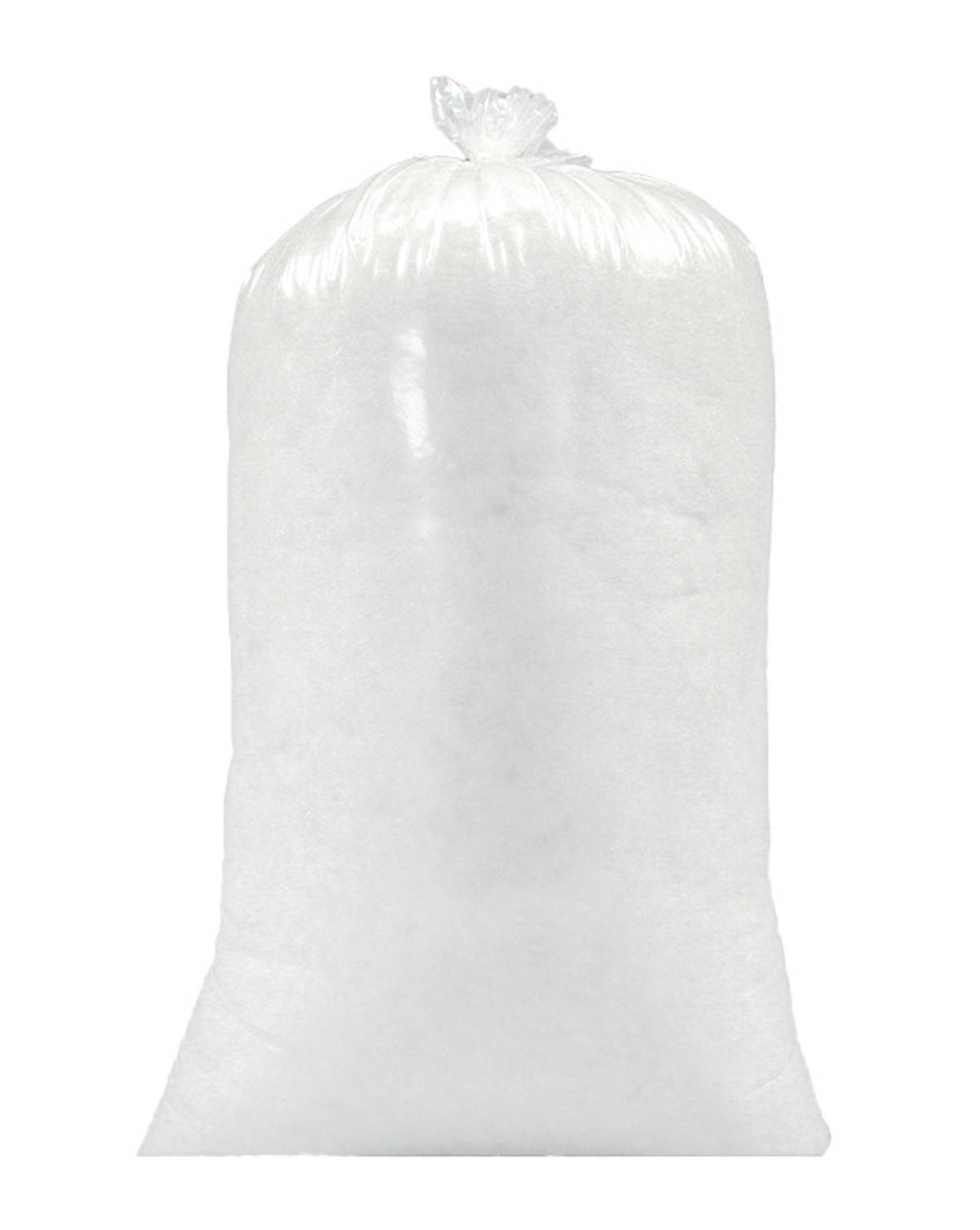 FÜLLWATTE waschbar 0,5 kg Faserbällchen Bastelwatte Polyester - Weiß, Kunststoff (1/1cm) - TiborTex