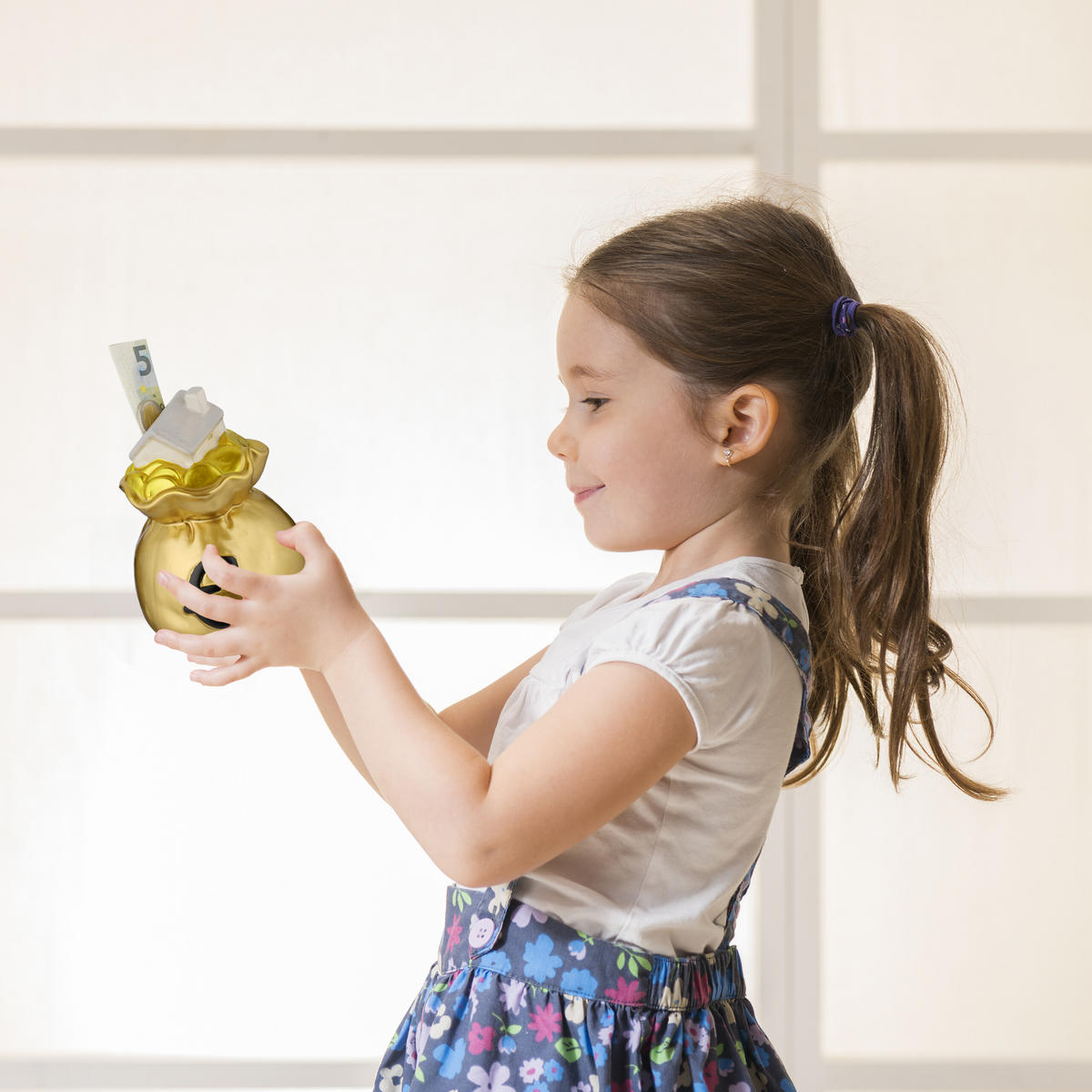 SPORENKA - zlatá, kameň (12/15.5/12cm) - Relaxdays