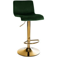 BARHOCKER Samt Grün - Grün, Textil (39/83/36cm) - CLP