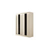 KLEIDERSCHRANK LUKIA - 200 cm - Weiß|Schwarz - Schwarz/Weiß, Holzwerkstoff (200/215/61cm) - ALTDECOR