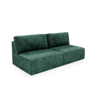 SOFA Angela 3 Sitzplätze Tannengrün - Grün, Holz (216/86/102cm) - Petits-meubles