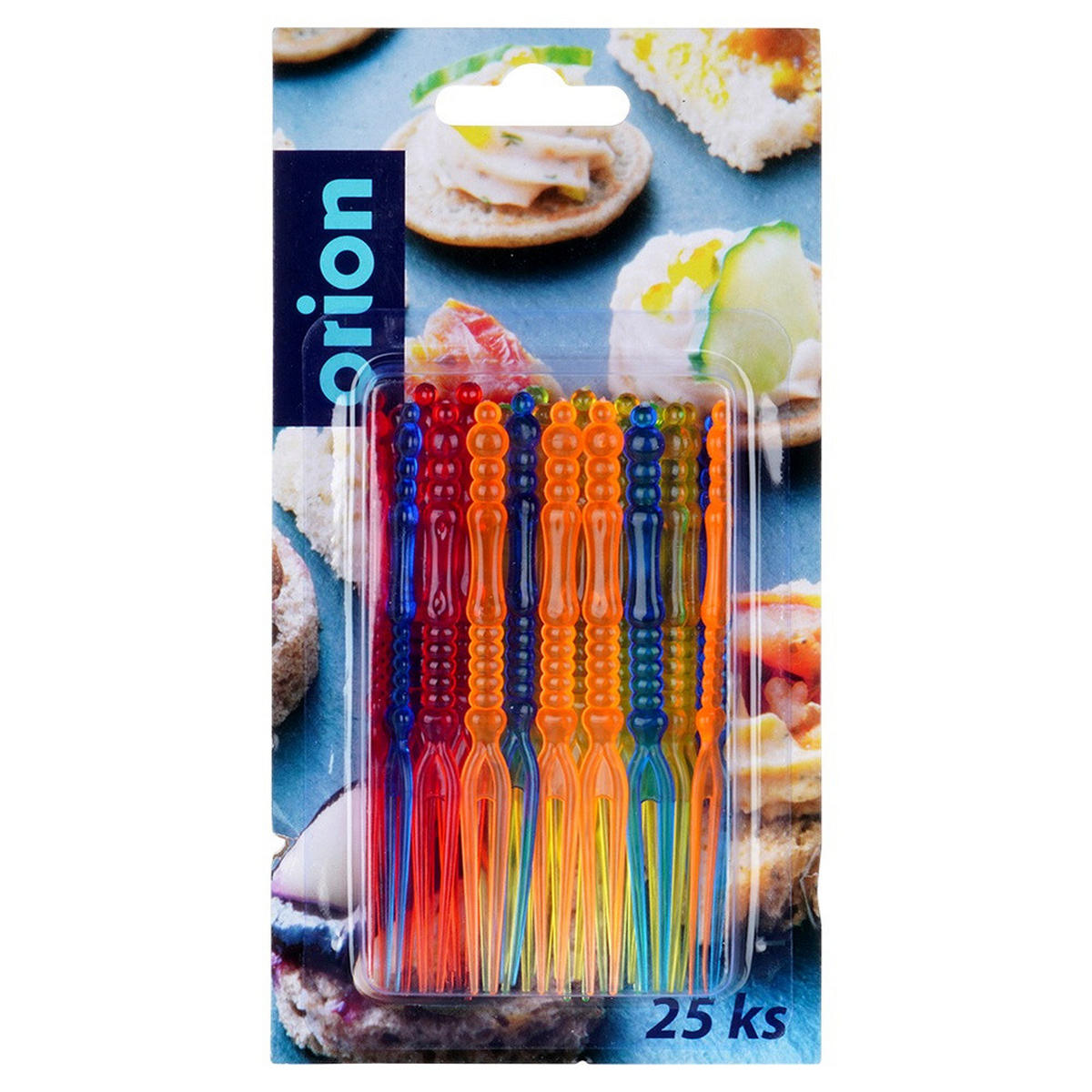 SNACKGABELN 10,5 cm 25 Stück. - Multicolor, Kunststoff (10.5cm) - Orion 