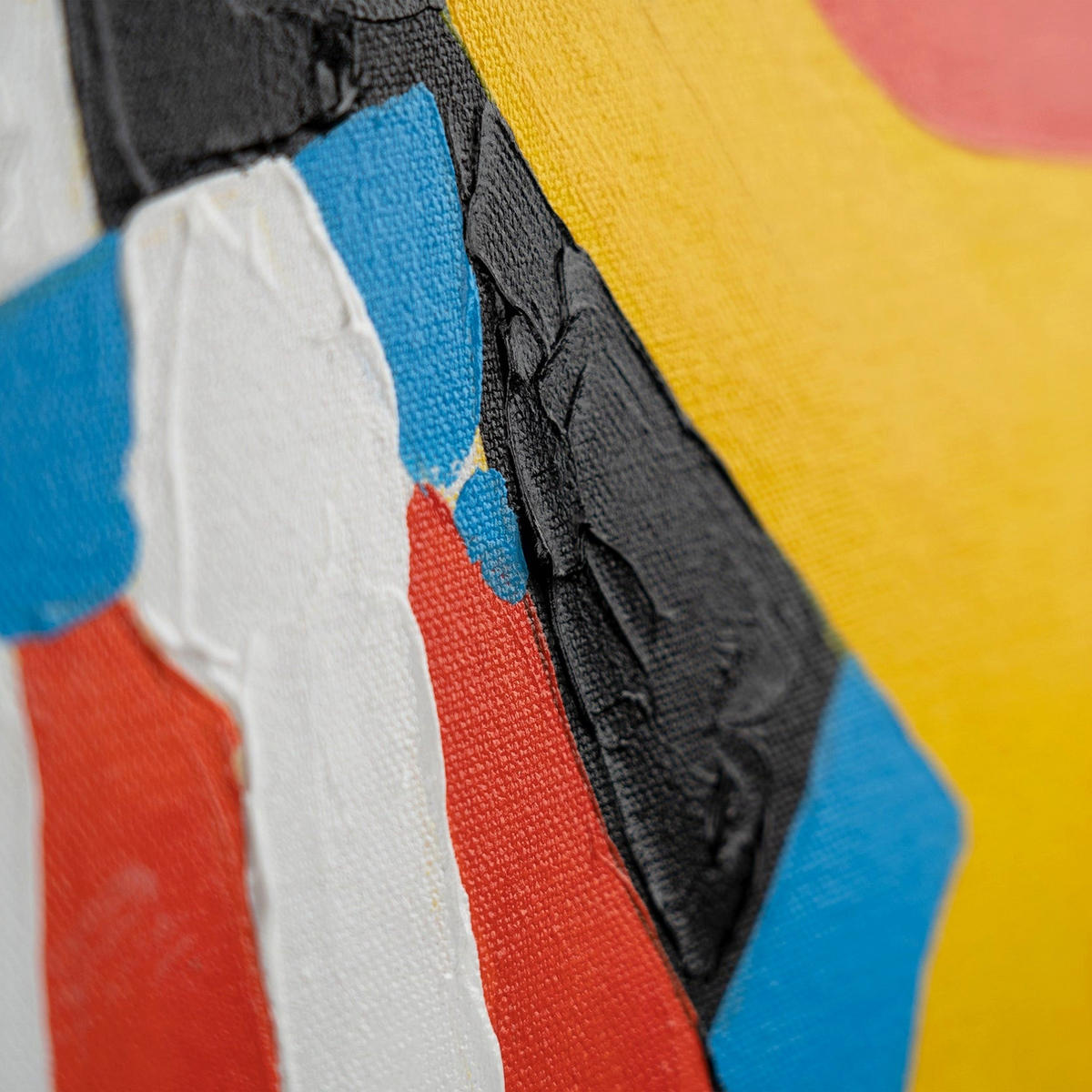 GEMÄLDE Ausdrucksform Schattenfugenrahmen Weiß 60x40 cm - Weiß, Holz (60/40cm) - YS-art gallery