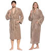 BADEMANTEL, S, 50% Polyester, 50% Baumwolle, Braun - Fango, Textil (Snull) - Zollner