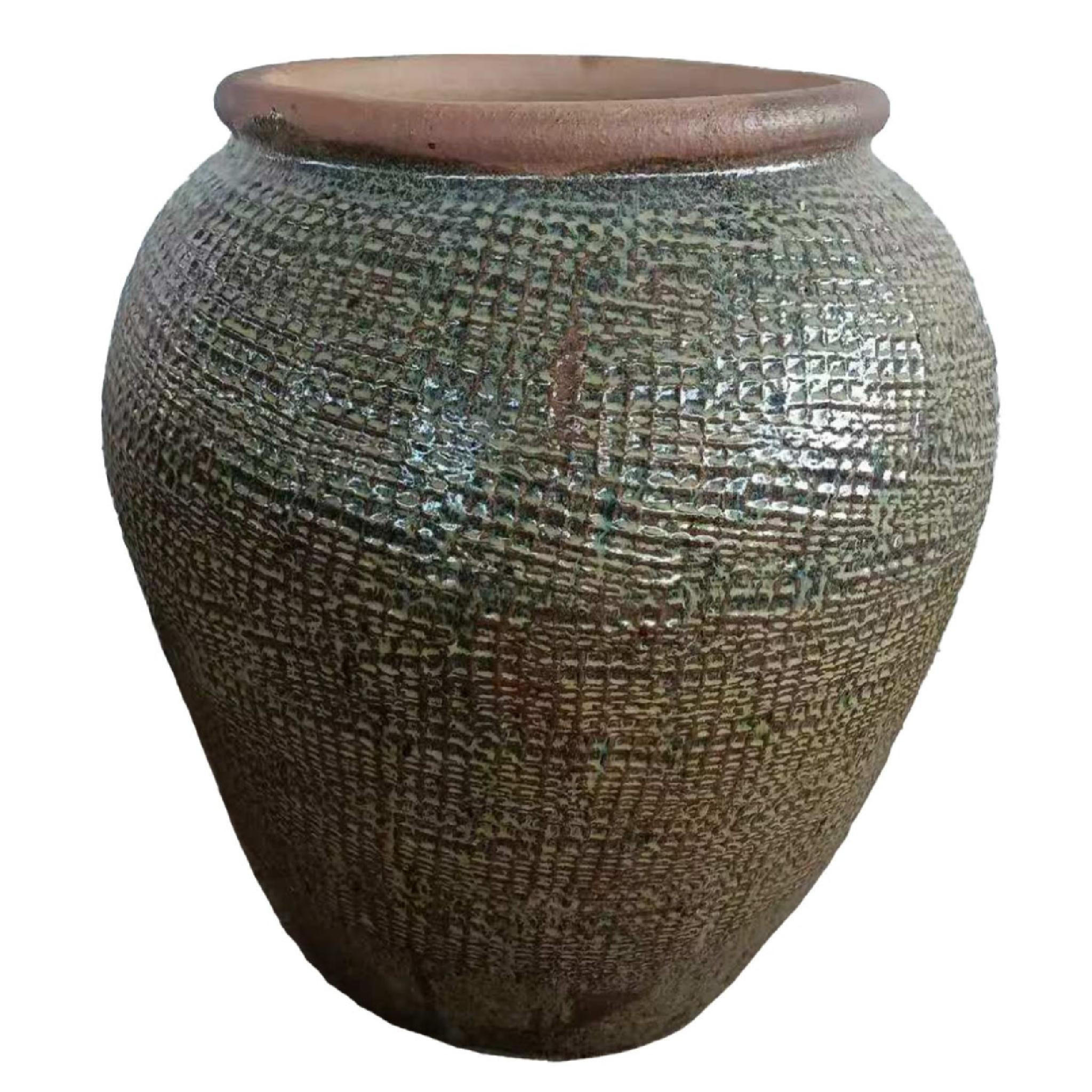 TOPF Lisie Beige 65/65/64cm - Beige, Keramik (64cm) - PTMD Collection