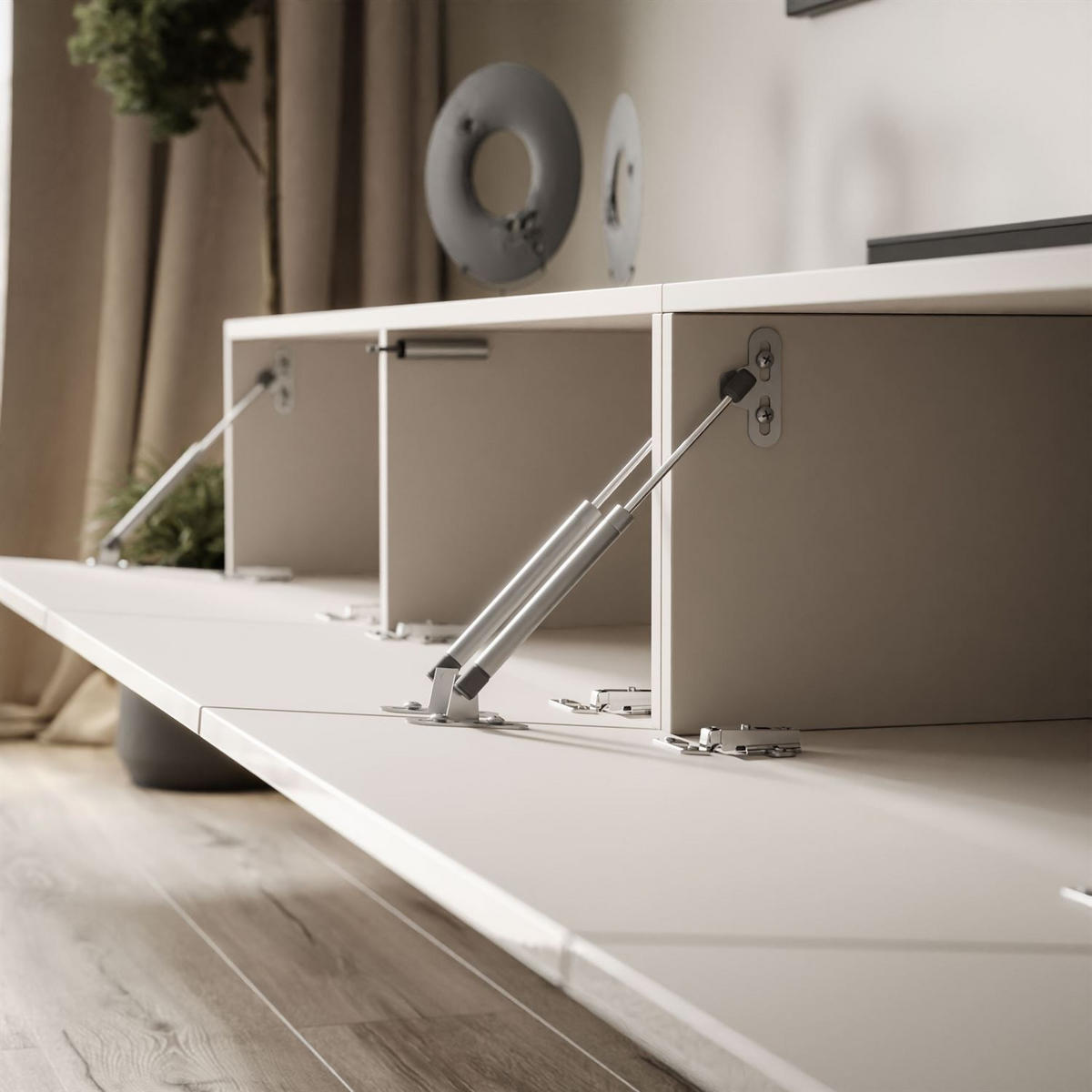 TV-SCHRANK CARMEN 250 hängend - Kaschmir, Holzwerkstoff (250/27/40cm) - Lookway