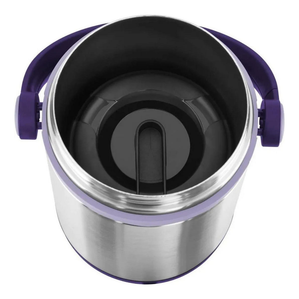 THERMOBEHÄLTER 509234 Brombeer/Violett 1,7 L Edelstahl - Lila/Schwarz, Kunststoff/Metall (1.7L) - Emsa