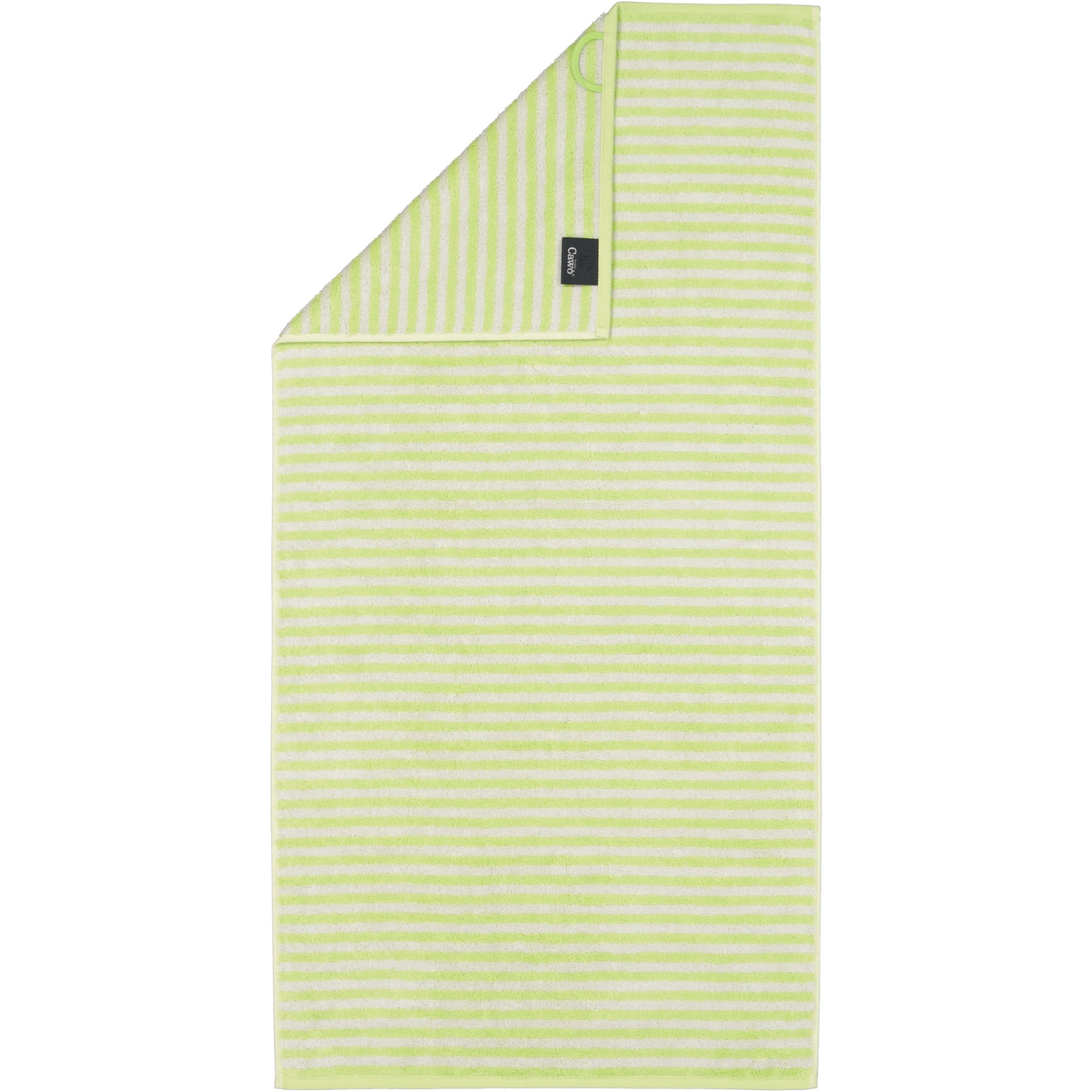 HANDTUCH CAMPUS RINGEL 955 PISTAZIE - 44 - Grün, Textil (50/100cm) - Cawoe